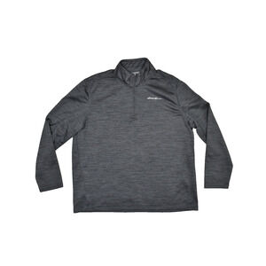 Eddie Bauer Men's Gray 1/4 Zip Pullover Regular Size XL Fleece Outdoor Stretch